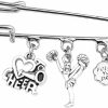 FEELMEM Feelmem Cheer Charm Safety Pin Brooch Cheer Cheerleading Jewelry Pin Brooch Gift For Cheerleader Cheer Teams Cheer Coaches Online