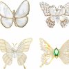 kebolun life Brooches For Women, 4 Pcs Stylish Brooches And Pins For Women, Elegant Accessories Jewelry Women'S Brooches & Pins Collection, Simulated Rhinestone Pearl Brooch Pins For Women Fashion Shawl Pin Clip Badge Corsage, Accessorize With Elegance Stand Out In Style! Broches Para Ropa De Mujer. Broche For Women. Best