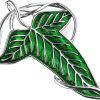 HONSNKS Green Leaf Brooch, Leaf Enamel Pin, Alloy Material Movie Inspired For Cosplay, Men'S And Women'S Brooches, Pins, Pendants, Elf Cloak Accessories Hot