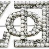 Youngsome Black Women Sorority Society Zeta Zpb Beta Greek Letter Label Metal Pearl Broach Pin Online