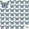 Inbagi Inbagi 50Pcs Butterfly Autism Awareness Pins Bulk Autism Acceptance Enamel Pins Inspiring Symbol Of Autism Support Autism Brooch Pin Accessories For Clothing, Shirts, Jackets Wholesale