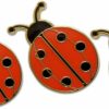 Novel Merk 3-Piece Ladybug Lady Bug Pride Lapel Pin Hat Pin & Tie Tack Set With Clutch Back By Novel Merk Wholesale