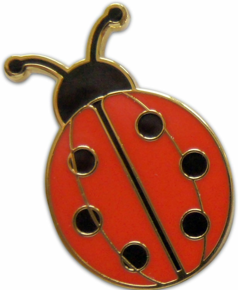 Novel Merk 3-Piece Ladybug Lady Bug Pride Lapel Pin Hat Pin & Tie Tack Set With Clutch Back By Novel Merk Wholesale