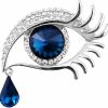 Comelyjewel Comelyjewel Premium Quality Personality Tear Of Angel Rhinestone Brooch Pin Covered Scarves Shawl Clip For Women Ladies New