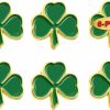 MIDLE 6/12/50/100 Pcs St. Patrick'S Day Clover Lapel Pins Ireland Irish Three Leaf Shamrock Lapel Pins Perfect Gifts Badge Brooches Patrick Day Souvenir Online