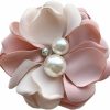 ZZ ZINFANDEL Pink Daisy Flower Pearl Safety Brooch Pins For Women,Rose Flowers Hairpin Headpieces,Brooch Pins Shawl Clips For Women Girls Collar Brooch Hair Clips Clearance