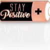 Lifebeats Lifebeats Gifts Stay Positive Battery Enamel Pin Wholesale