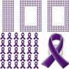 Hoteam Lupus Awareness Pin Purple Ribbon Lapel Pin Domestic Violence Overdose Alzheimers Pancreatic Cancer Awareness Products For Women Man Charity Public Social Event Supplies Hot