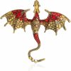 Rrdaily Enamel Dragon Brooch Vintage Punk Dragon Animal Brooch Domineering Flying Dragon Brooch Personality Clothing Hat Bag Accessories For Men And Women Clearance