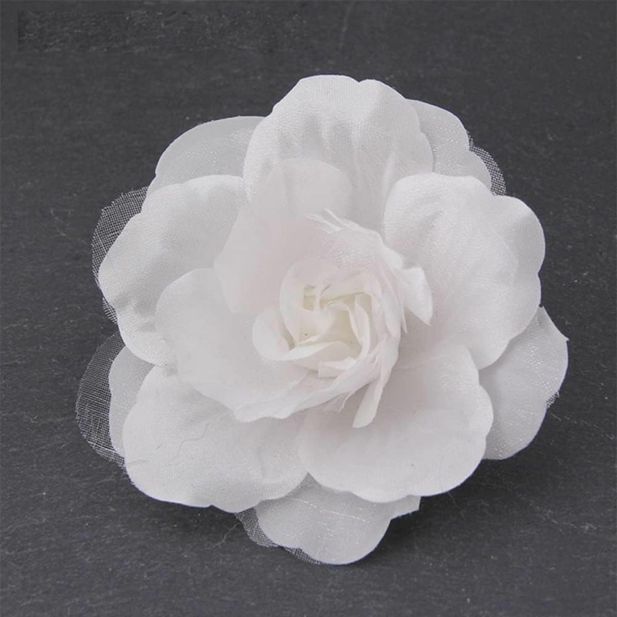 NewZenro Satin Silk Camellia Flower Brooches Pins Delicate Flowers Brooch Classic For Wedding Party Dance Banquet For Women Ladies Dainty Elegant Beautiful Girls Lapel Pins Dress Suit Ceremony Clothes Accessories Jewelry Mother'S Day Valentine'S Day Decor Christmas Gifts Online