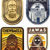 STAR WARS Star Wars Enamel Pins | R2D2 | C3Po | Jawa | Chewbacca New