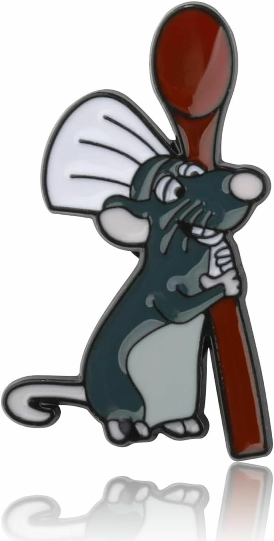 KEYCHIN Keychin Funny Rat Remy Brooch Remy Chef Fans Gifts Little Chef Mouse Enamel Pin Remy Rat Jewelry (Rat Brooch) Wholesale