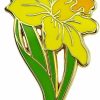 Ficsowy Ficsowy Enamel Pin Badge Daffodil Flower Brooch Pin For Teachers Nurses Doctors Lawyers Architects Interior Designers Florists Gardeners Wholesale