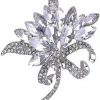 YEFUNLIY Flower Brooches Pins For Women Fashion Brooch For Women, Floral Women'S Brooches & Pins Elegant Crystals Rhinestone Women Corsage Pin, Yefunliy Brooches For Wedding Bouquet Online