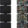 PACMAXI Hanging Enamel Lapel Pin Display Panels Organizer With 5 Loose-Leaf Board Pieces, Brooch Pin Enamel Pin Display Pages, Badge Collection Display Holder Holds At Least 120 Pins.(Pins Not Included) New