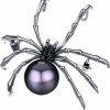 TIMELESS. PEARL Luxury Sassy Spider Real 12Mm Freshwater Cultured Hybrid Edison Pearl Brooch/Pendant/Pin Wholesale