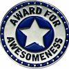 TCDesignerProducts Tcdesignerproducts Award For Awesomeness Blue/Silver Appreciation Award Pins, 12 Count Best