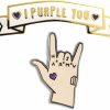 Mikspress Enamel 2 Pin Pack, I Purple You And Jungkook Hand Online