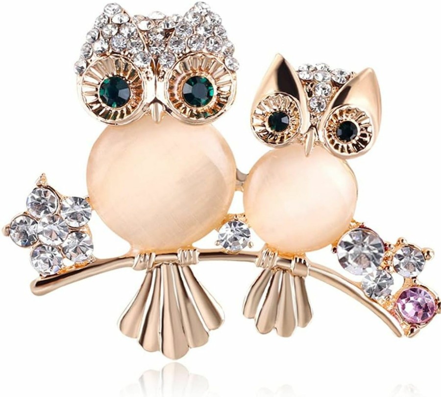 Comelyjewel Comelyjewel Brooch Owl Shape Rhinestone Covered Crystal Beauty Brooch Pin Scarves Shawl Clip For Women Ladies Wholesale