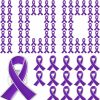 Hanaive Purple Ribbon Awareness Lapel Pin Bulk Individual Pack Lupus Violence Awareness Alzheimer Cancer Awareness Brooch For Public Charity Fundraiser Supplies Wholesale