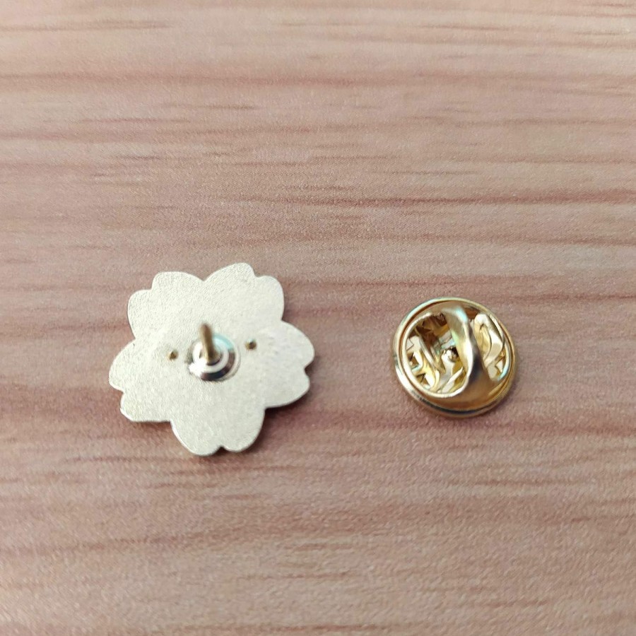 ROSTIVO Rostivo Cherry Blossom Lapel Pin Enamel Pins For Backpacks Cute Tiny Flower Brooch Pin For Women And Girls (Pink) Wholesale