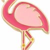 SENFAI Senfai 10K Gold Color Cute Enamel Flamingo Pin And Brooch Best