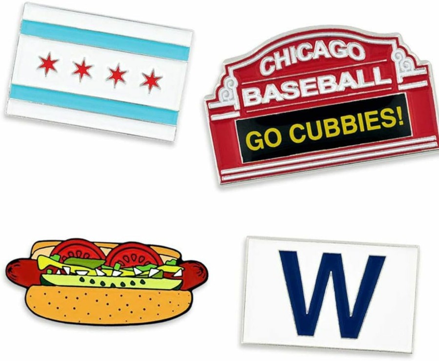 PinMart Pinmart'S Chicago Baseball Enamel Pin Set Wholesale