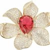 Kamlui Rhinestone Brooches And Pins For Women, Flower Gold Fashion Brooches, Christmas Gifts For Girls Best