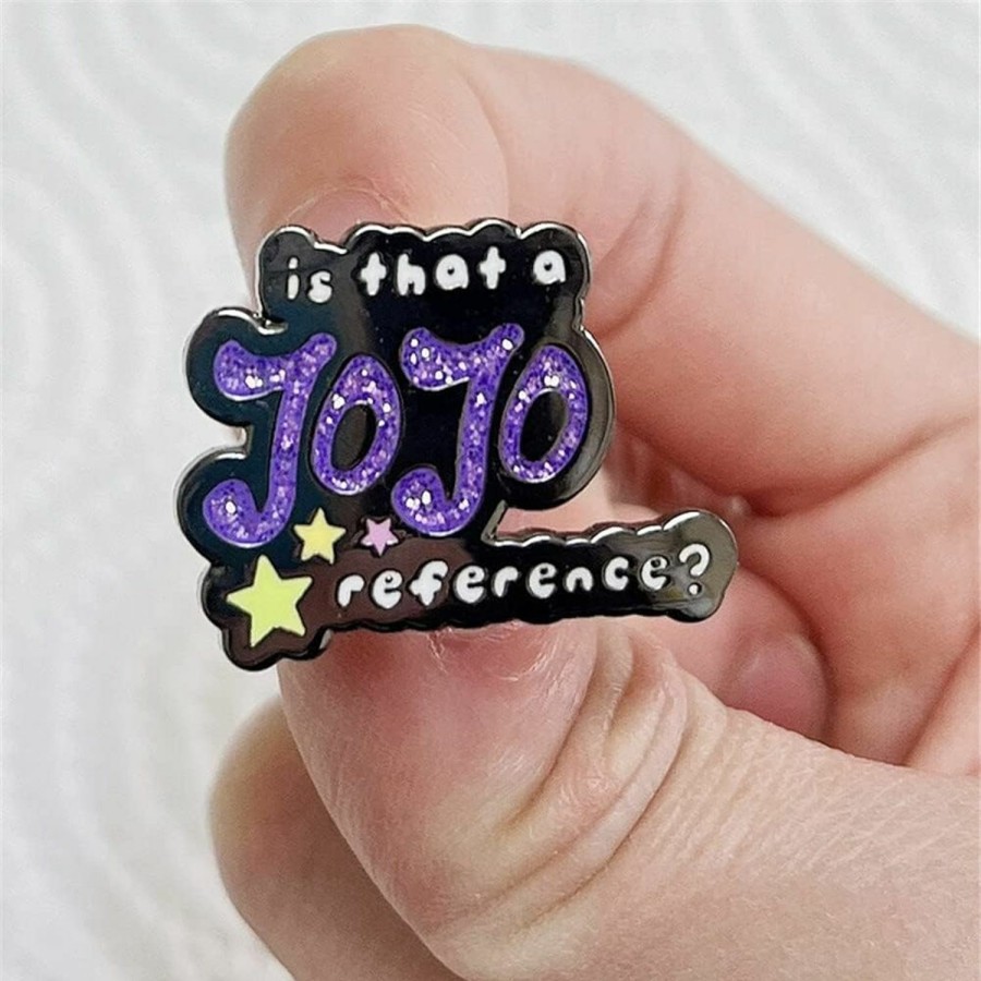 Kaiyatxly Jojo Enamel Pins Japan Anime Brooches Clothing Backpack Lapel Badges Classic Cartoon Jewelry Christmas Cosplay Gift For Fans Friends Best