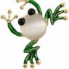 Comelyjewel Durable Cute Frog Insect Brooch Colorful Wedding Brooch Fashion Jewelry Gift Beige New