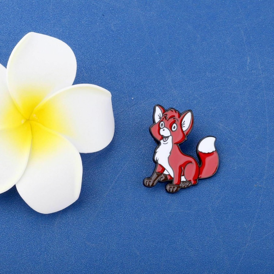 Generic Keychin Tod And Copper Fans Brooch Fox Cartoon Movie Gifts Fox And Hound Enamel Pin For Women Girls Online