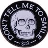 LATINDAY Latinday Don'T Tell Me To Smile Feminist Skull Enamel Pin Brooch Backpack Decorative Clothes Lapel Badges Creative Jewelry Brooch For Friends Women Clearance