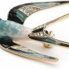 Comelyjewel Comelyjewel Premium Lovely Crystal Swallow Animal Brooch Bird Lapel Pin Badge Women Jewelry Best