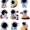 Ornaland Ornaland Astronaut Brooch Pins Set Acrylic Cartoon Space Brooch Lapel Pins Badges For Clothes Hats Bags Backpacks New