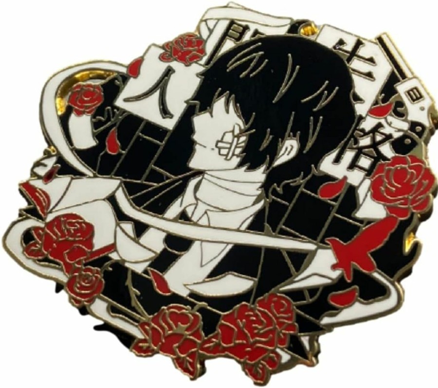 GK-O Gk-O Anime Comic Osamu Dazai Nakahara Chuuya Metal Pin Brooch Badge Accessories New