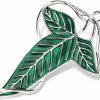 EKZ Ekz Elegance Elven Green Tree Leaf Enamel Pin,Cloak Clasp Brooches Elven Keepsake Pin For Luck And Mystery Perfect For Christmas Festive Attire And Cosplay Jewelry Hot