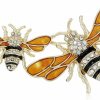 Napier Napier Classics Goldtone And Yellow Bee Brooch Pin New