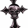 XKYDYF Cross Skull Brooch Retro Metal Skull Badge Creative Brooch Hat Backpack Brooches Fashion Jewelry Women Men Gift Accessories New