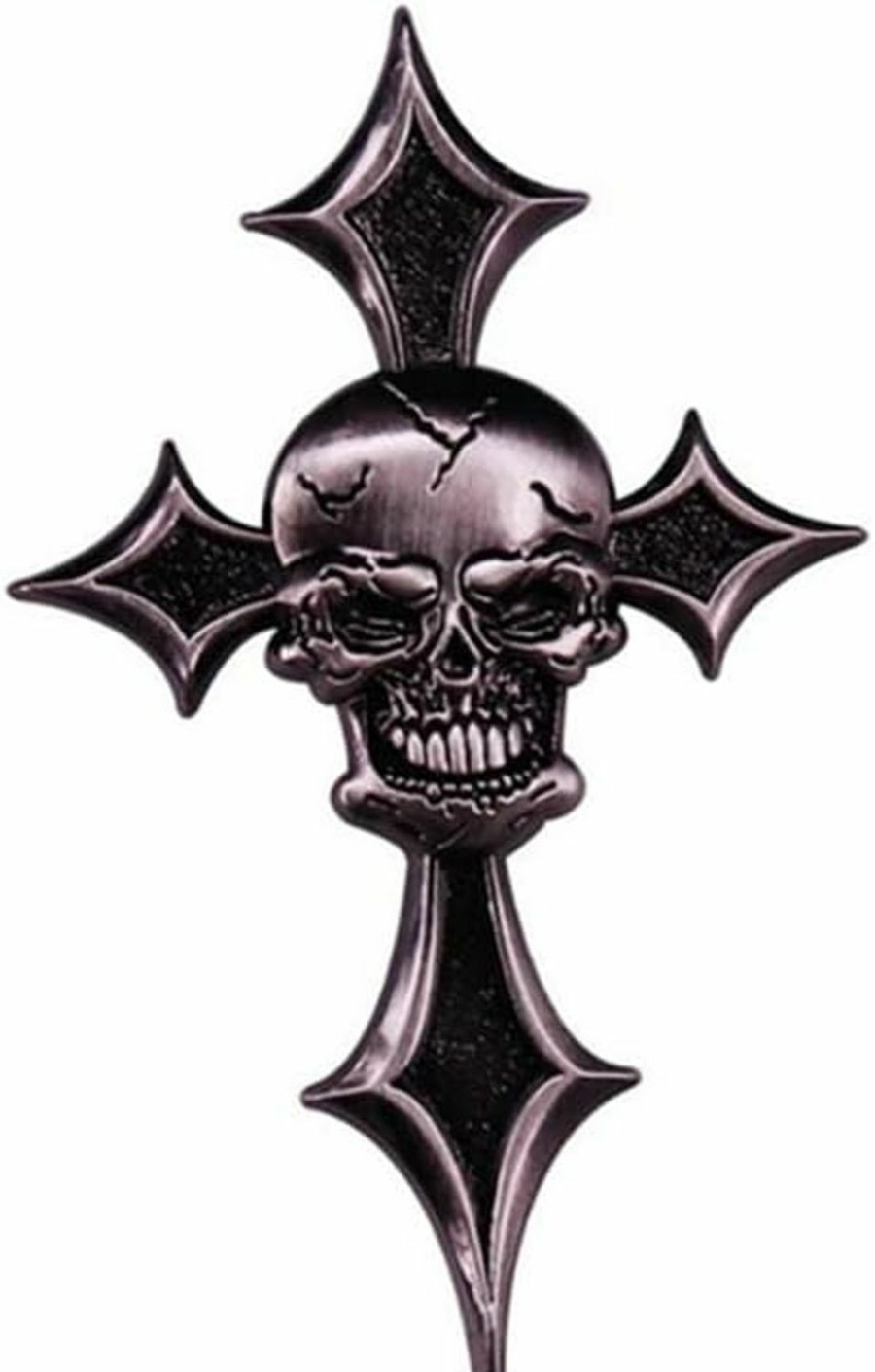 XKYDYF Cross Skull Brooch Retro Metal Skull Badge Creative Brooch Hat Backpack Brooches Fashion Jewelry Women Men Gift Accessories New