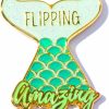 TCDesignerProducts Tcdesignerproducts Flipping Amazing Mermaid Appreciation Award Pins, 12 Pins Clearance