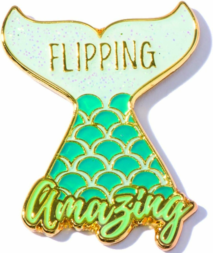 TCDesignerProducts Tcdesignerproducts Flipping Amazing Mermaid Appreciation Award Pins, 12 Pins Clearance