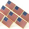 TONOS Exquisite American Flag Lapel Pin 10 Pack -The Stars And Stripes Flag Pins, Solid Metal Us Flag Lapel Pin For Memorial Day, Flag Day, Independence Day, Veterans Day New