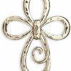 DEMDACO Demdaco Loop Cross Goldtone Hammered One Size Women'S Metal Giving Pin In Gift Box Wholesale