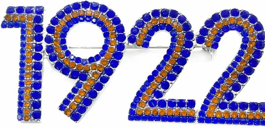 Youngsome Sorority Sigma Gamma Rho Society Jewelry 1922 Rhinestone Metal Brooch Pin Clearance