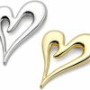 EUDAIMIA Brooch Pins Heart Gold Lapel Hijab Brooches For Women Fashion Jewelry Best