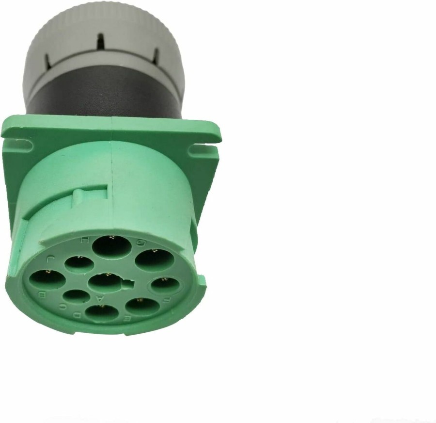 YPP Green 9Pin J1939 Type 2 To 6Pin J1708 Adapter Hot