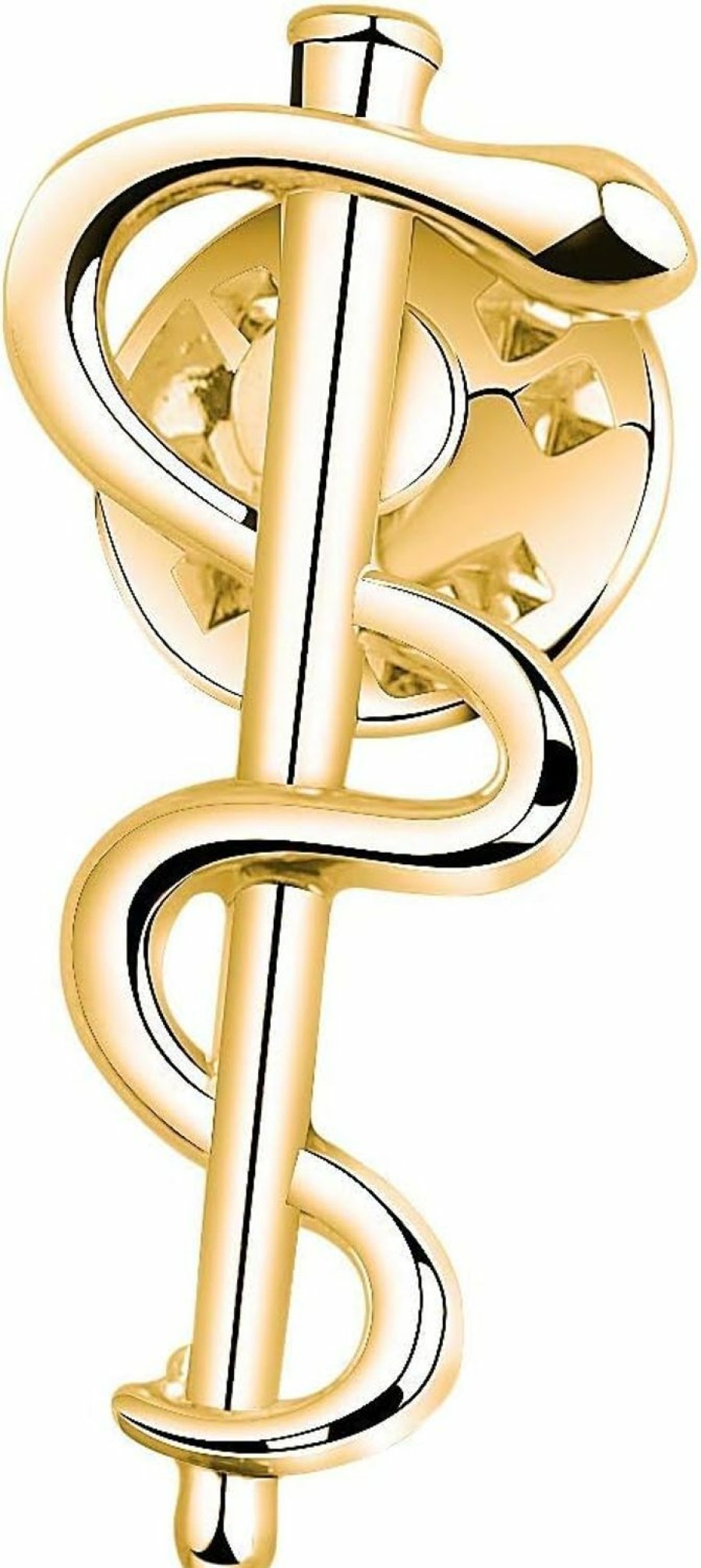 Zuo Bao Zuo Bao Medical Jewelry Wand Brooch Label Pin Emblem Pin Medicine Snake Caduceus Nursing Gift For Doctor Nurse Therapeutist Clearance