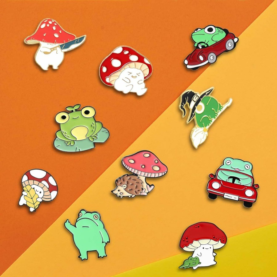 fiintrwa Creative Enamel Pins Bulk Set, Cute Cartoon Plants Anime Sets Backpack Pins For Men/Women, Cool Lapel Badge Funny Pins Jewelry For Jackets Cloths Hats Decorations Hot