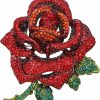 BriLove Brilove Women'S Austrian Crystal Rhinestones Rose Flower Brooch Pin For Party Prom New