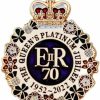 Levviye 70Th Queens Platinum Jubilee Enamel Pin Badge Brooch Gift Souvenirs Elizabeth Ii Colorful Design Memorabilia New